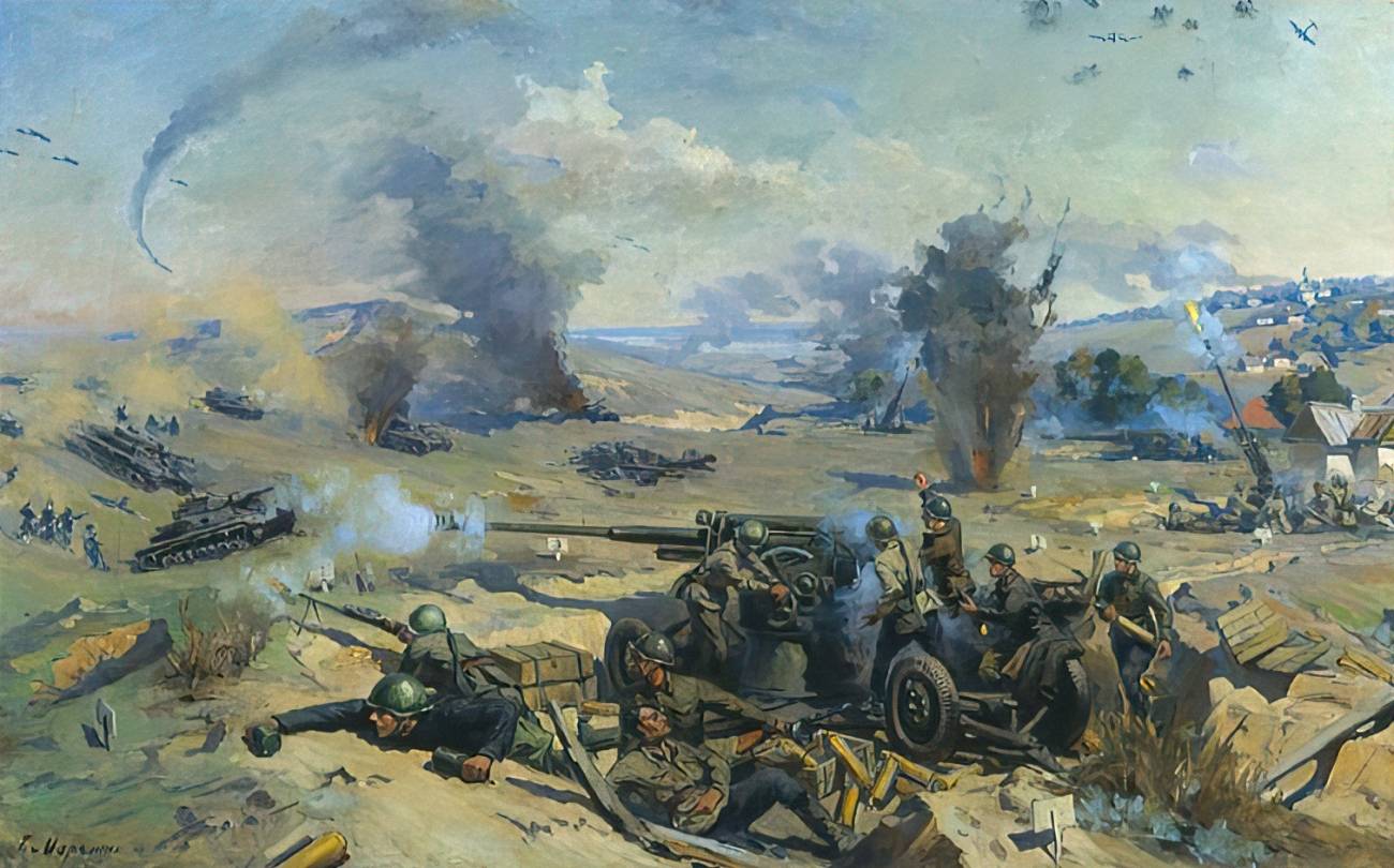 Георгий Марченко. Зенитная артиллерия в обороне Сталинграда. 1947