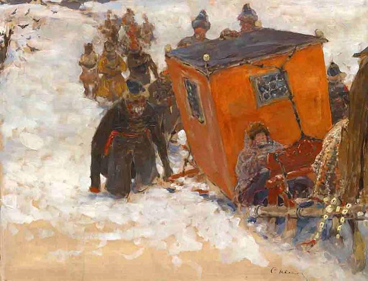 Сергей Иванов. Боярский возок. 1907
