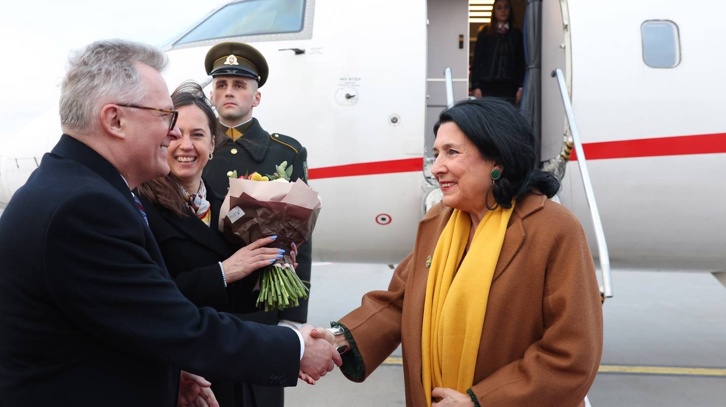 Президент Грузии Саломе Зурабишвили прибыла в Вильнюс
