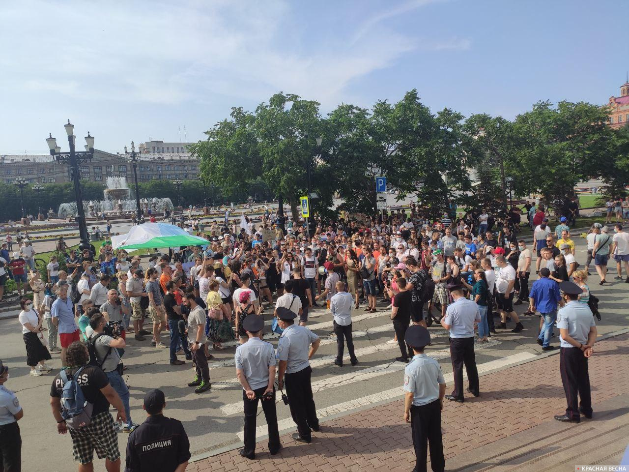 Протест на площади Ленина 16:30 18 июля