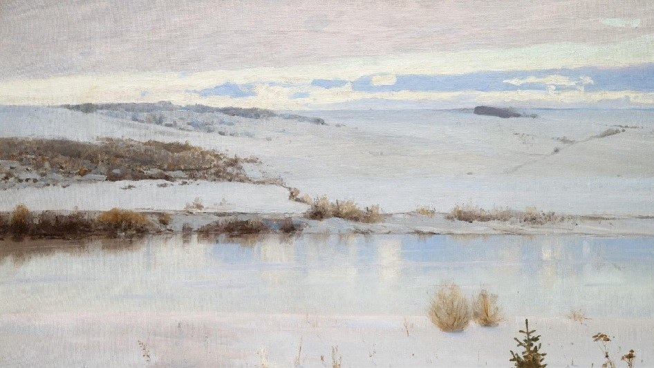 Василий Поленов. Первый снег (фрагмент). 1892
