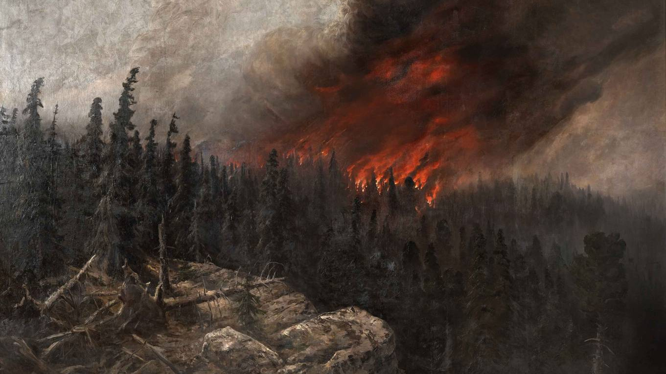 Алексей Денисов-Уральский. Лесной пожар. 1910 год