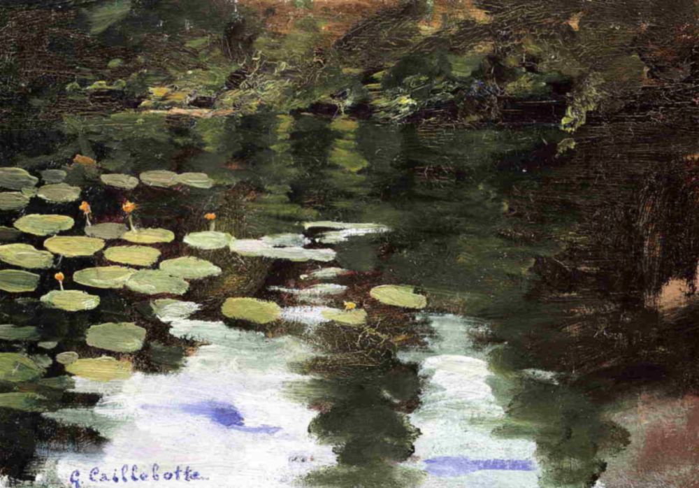 Гюстав Кайботт. Водяные лилии на водоеме. 1878