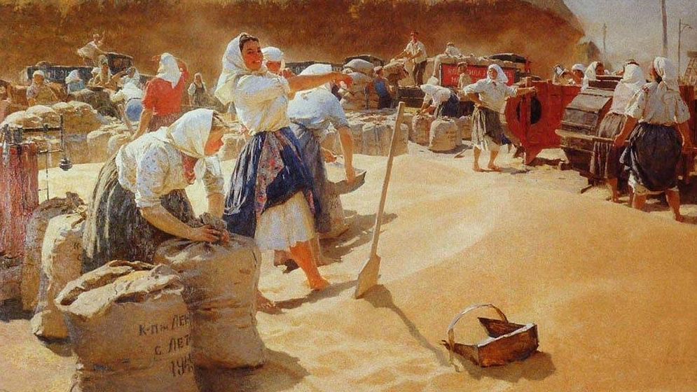 Татьяна Яблонская. Хлеб. 1949