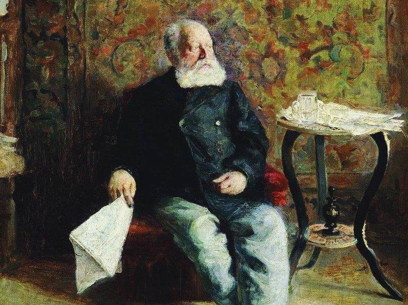 Владимир Маковский. В швейцарской (фрагмент). 1893