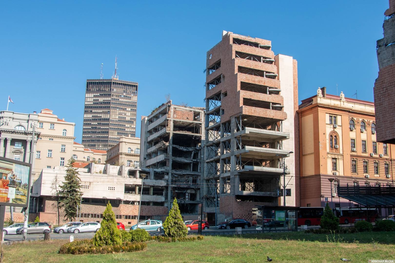 Бывшее здание Министерства обороны Югославии. Белград. Сербия