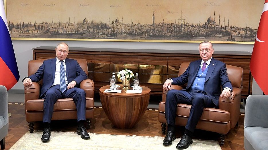 Встреча президента России Владимира Путина и президента Турции Реджепа Тайипа Эрдогана