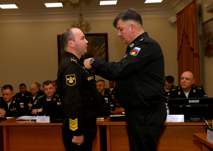 Награждение военнослужащих Балтийского флота государственными наградами