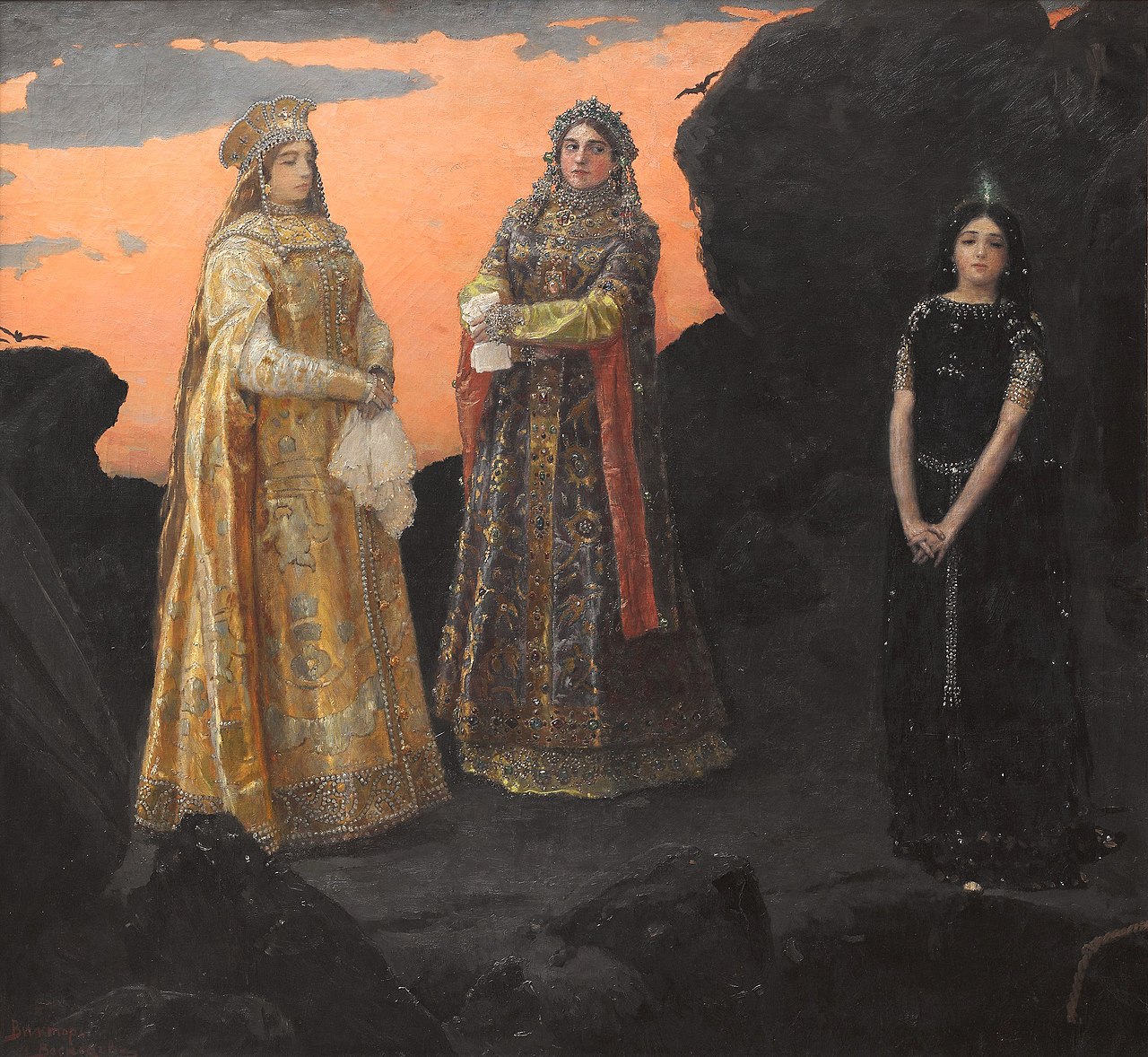 Виктор Васнецов. Три царевны подземного царства. 1881