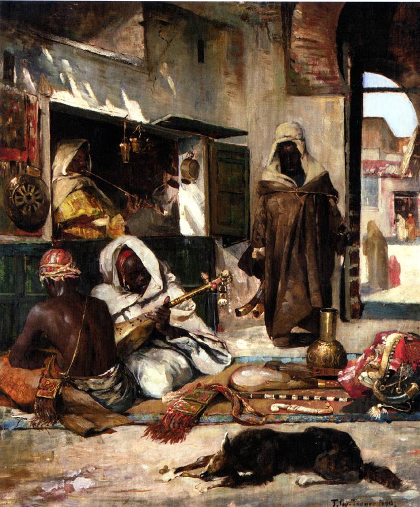 Дьюла Торнай. Торговец оружием в Танжере. 1890