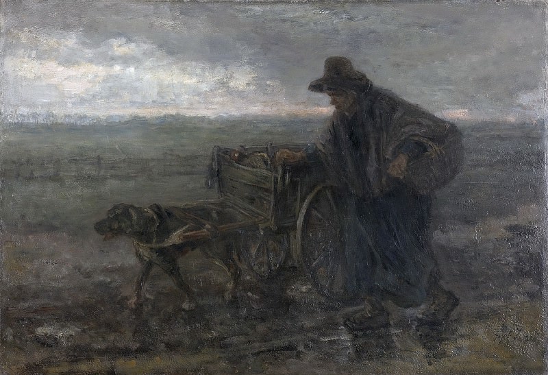 Йозеф Исраэлс. Вдоль полей и по дорогам. 1892