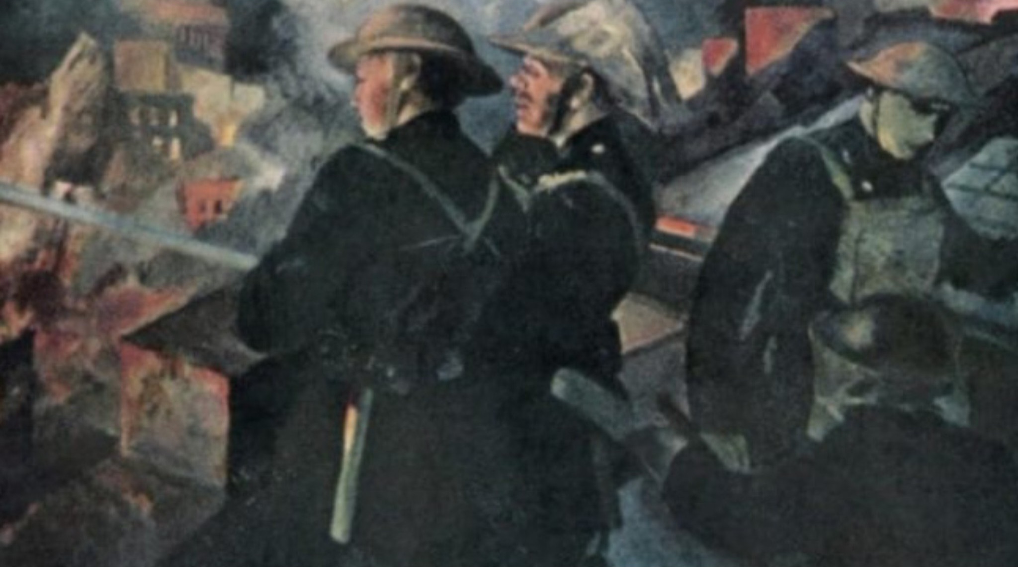 Марвин Райт. Пожарные (фрагмент). 1940