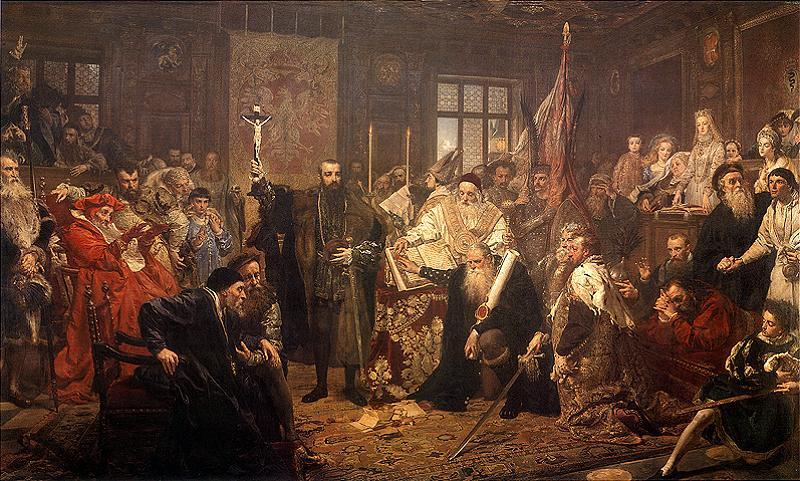 Ян Матейко. Люблинская уния. 1869