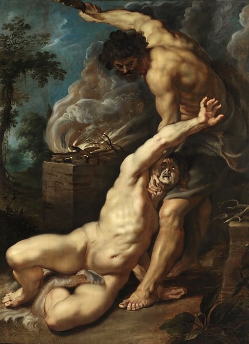 Питер Пауль Рубенс. Каин убивает Авеля. 1608