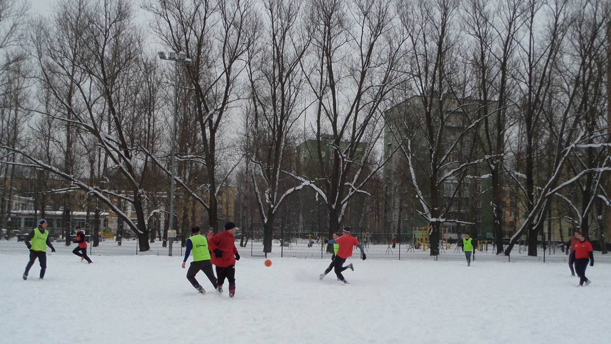 Тренировка по футболу. Санкт-Петербург. 11.02.2018 г.