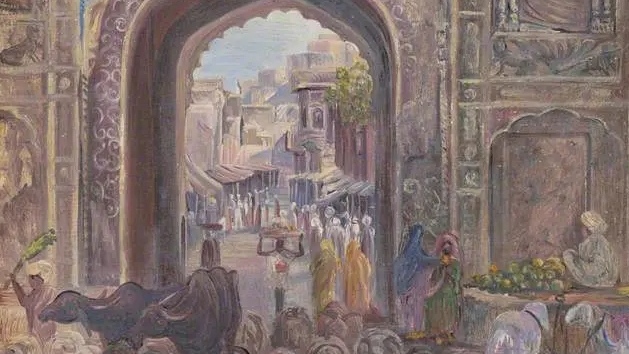 Ворота в Лахоре, Пакистан, 1878