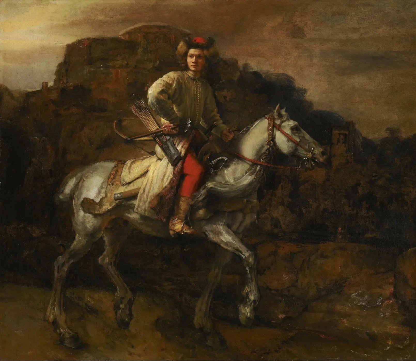 Рембрандт Харменс ван Рейн. Польский всадник. 1655
