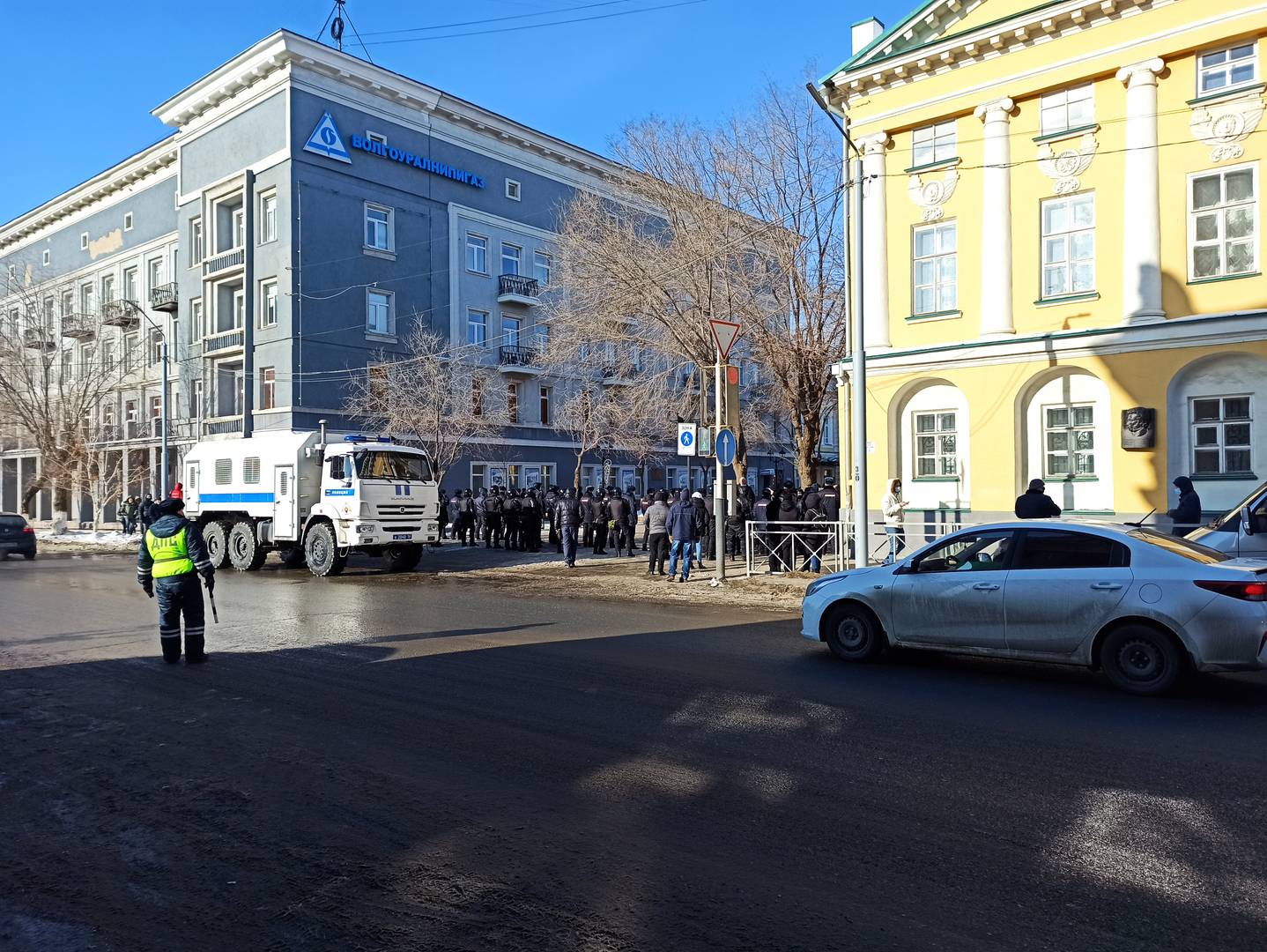 Оренбург. Полиция остановила незаконное шествие