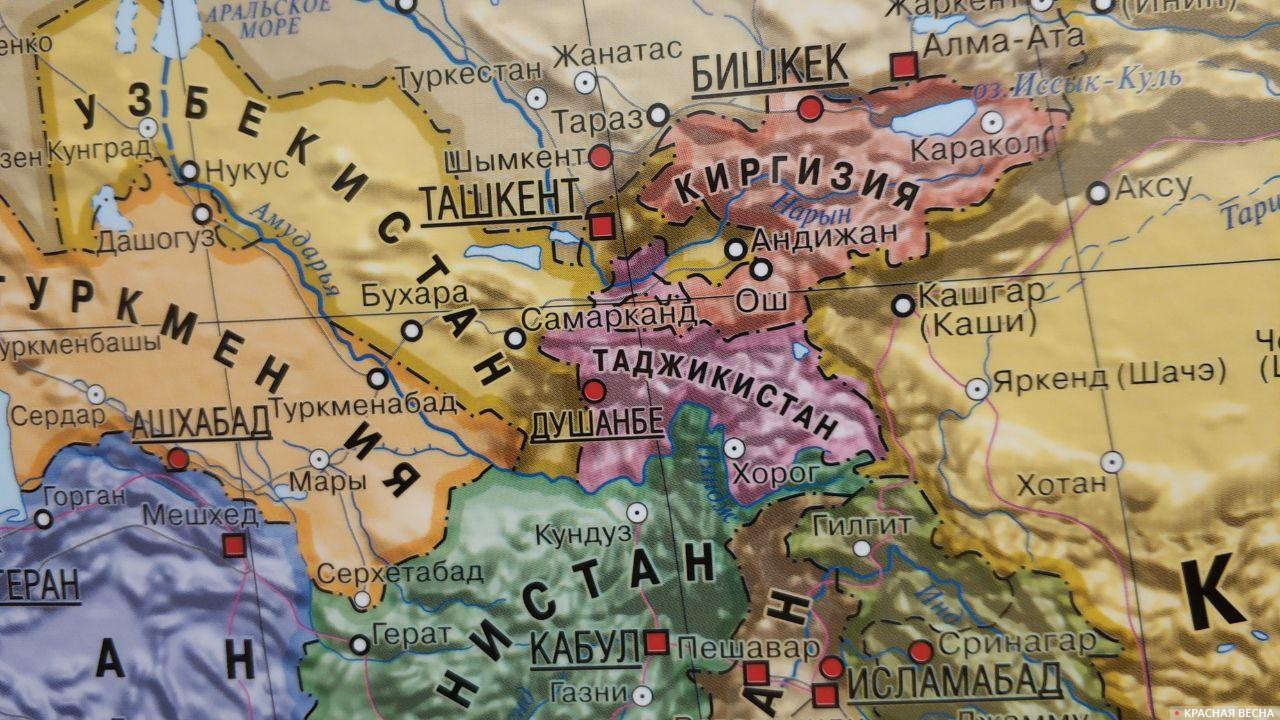 Узбекистан и Таджикистан на катре