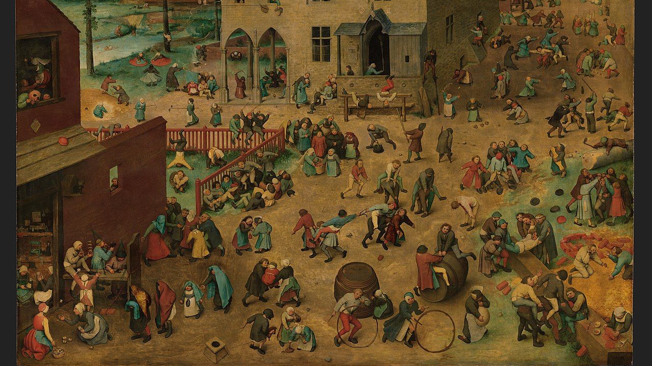 Питер Брейгель Старший. Детские игры (фрагмент). 1560 год