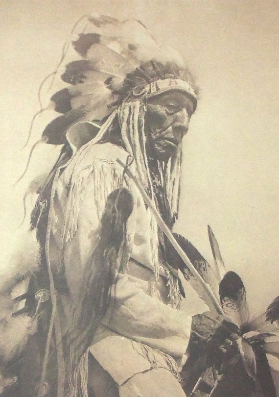 Американский индеец. Фото конца XIX в.