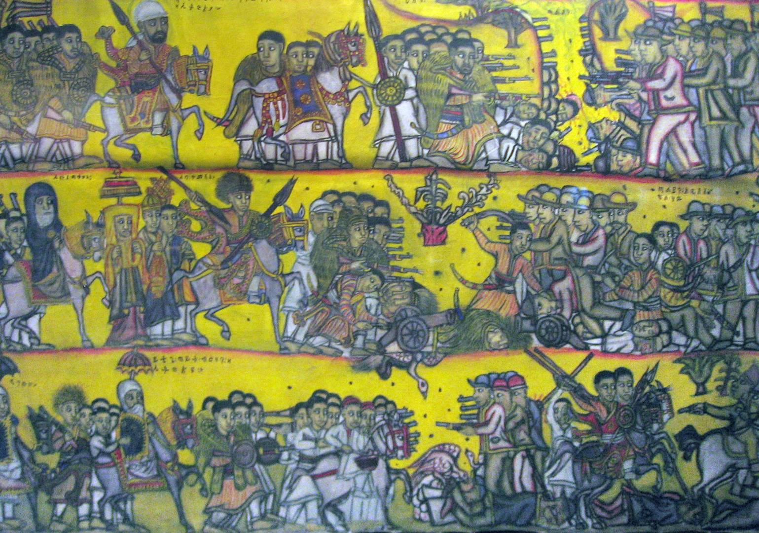 Битвы при Адуа. Эфиопская фреска