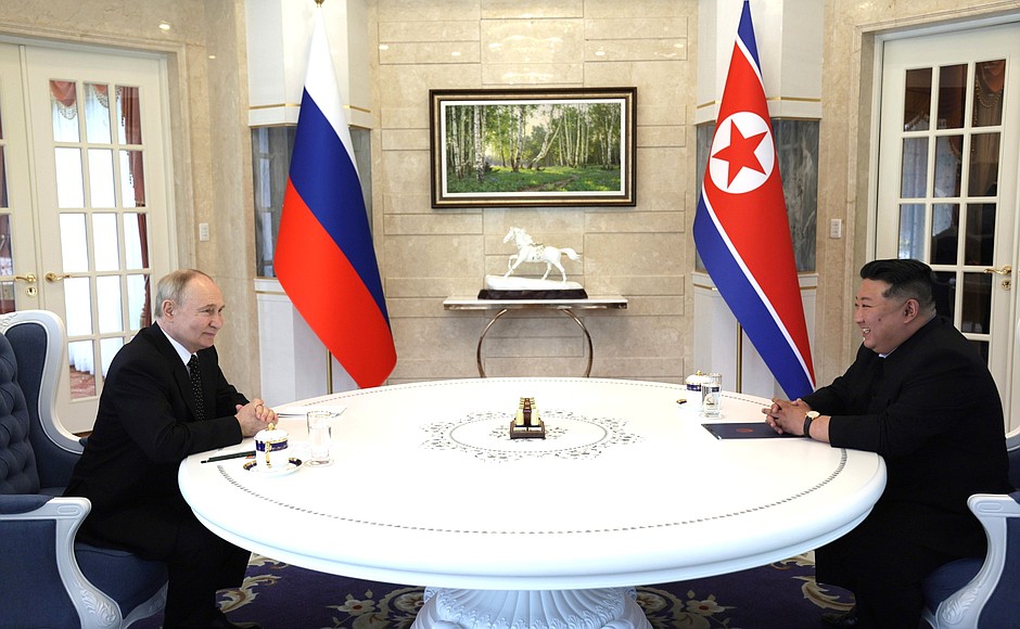 На встрече с лидером Северной Кореи