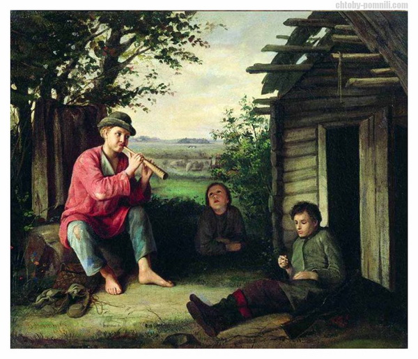 В. Максимов. Заслушались. 1864