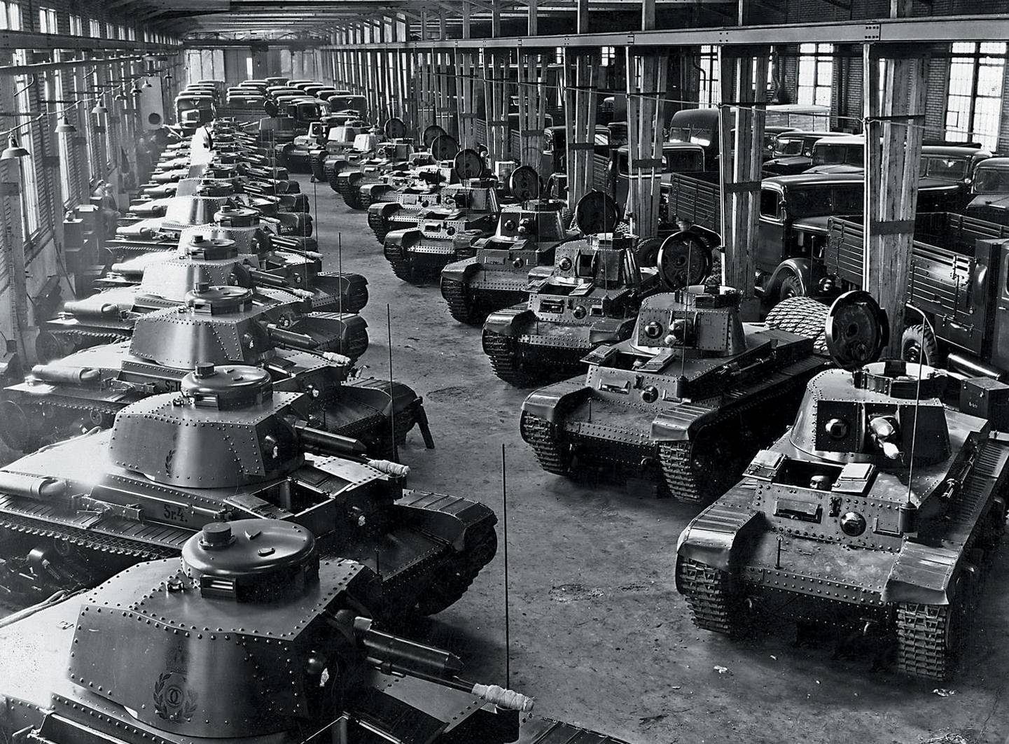 Танковый завод Skoda в Чехословакии. 1938