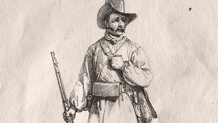 Орас Верне. Партизан-доброволец (фрагмент). 1822