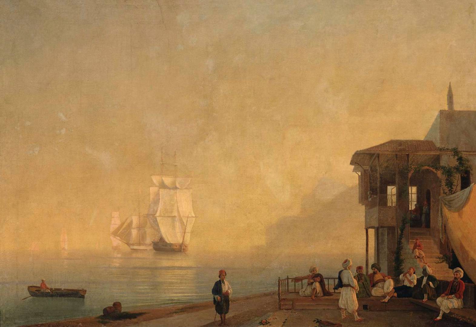 Иван Айвазовский. Кофейня в Крыму. 1847