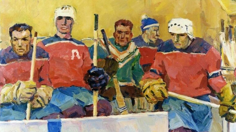 Андрей Суровцев. Хоккей с шайбой. 1961