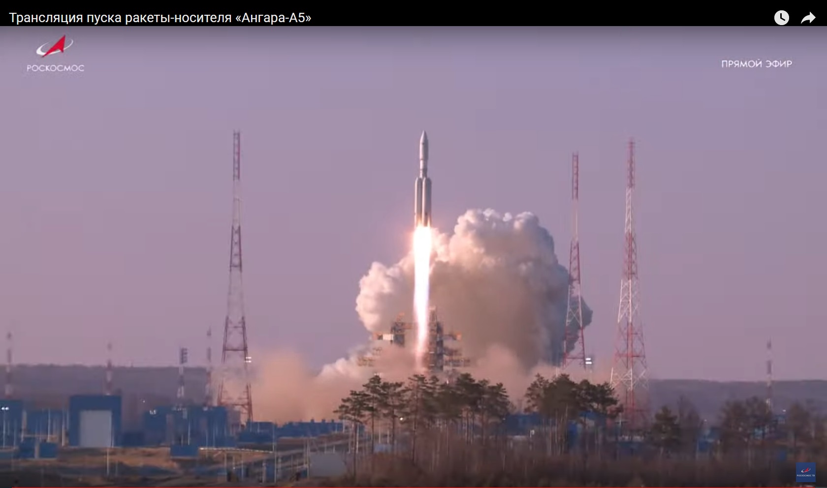 Запуск ракеты-носителя «Ангара—А5» с космодрома Восточный. 11 апреля 2024 г.