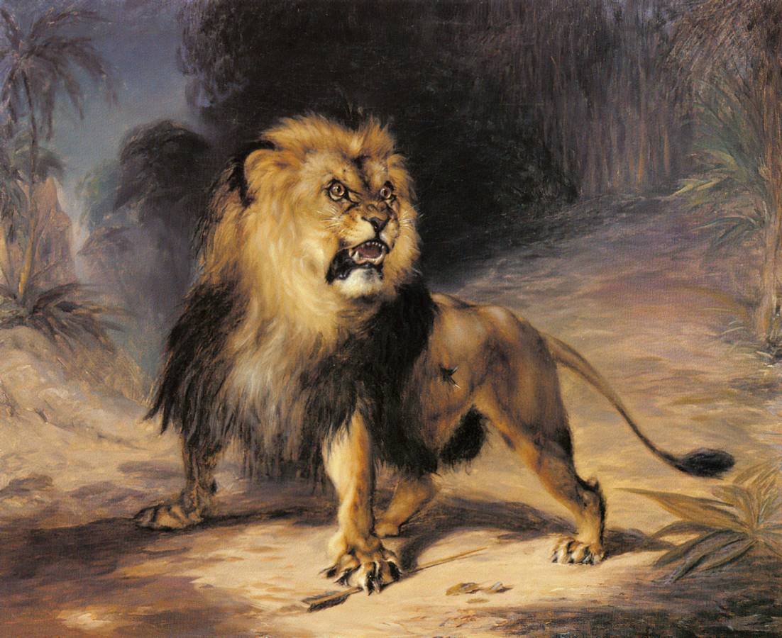 Уильям Хаггинс. Лев. 1840