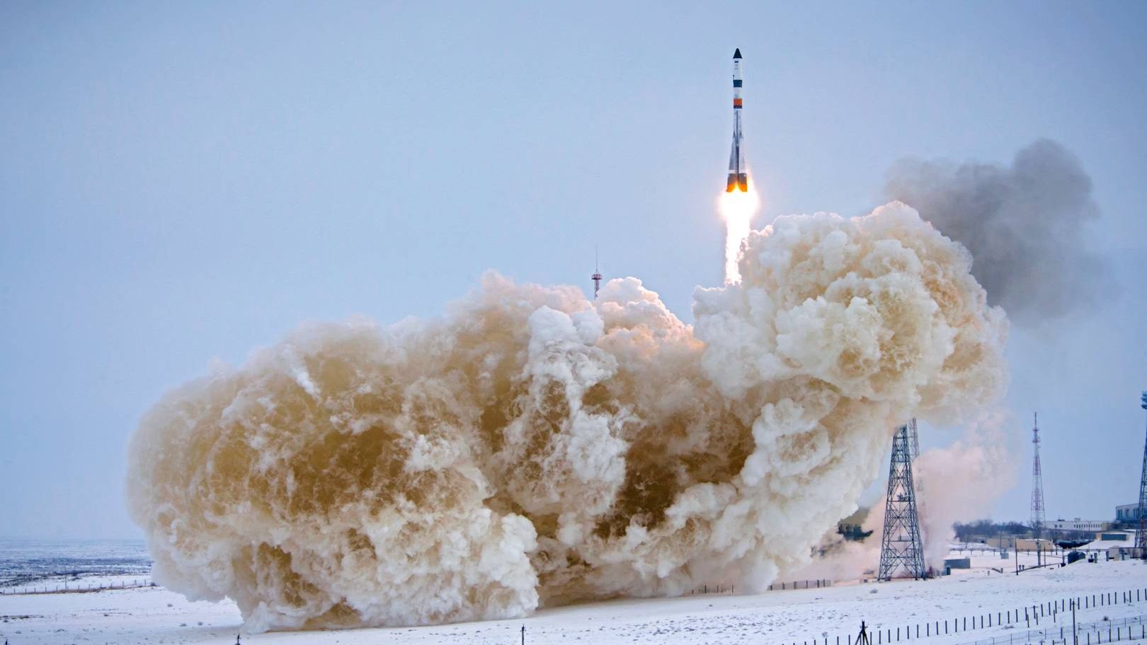 Запуск РН «Союз-2.1а» с КК «Прогресс МС-08»