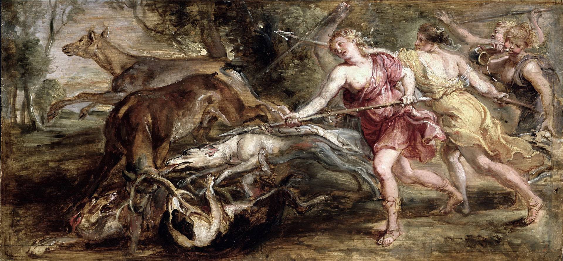 Питер Пауль Рубенс. Охота Дианы. 1637
