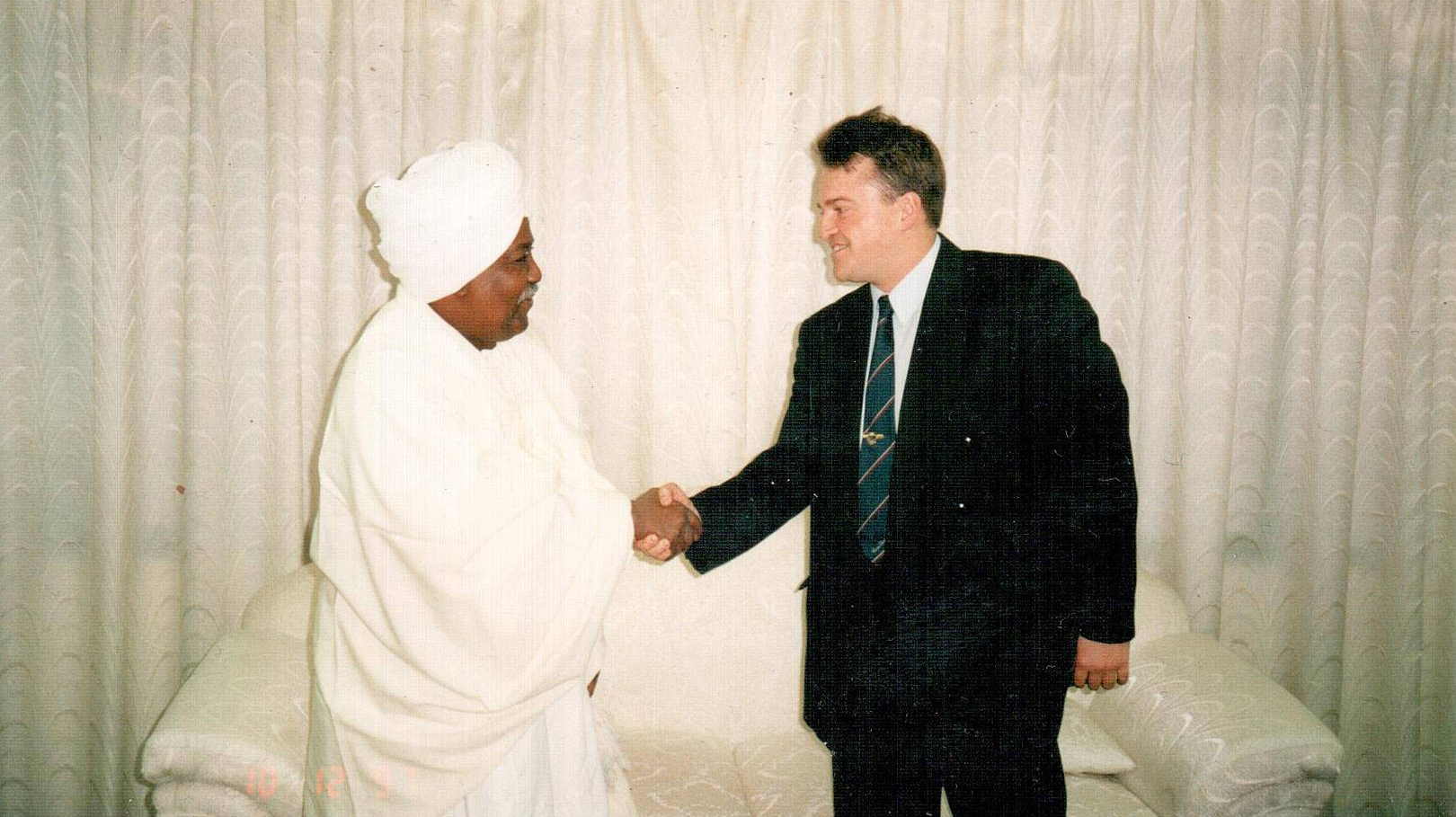 Рабочая встреча с послом Судана. Декабрь 1999 года, Ливия