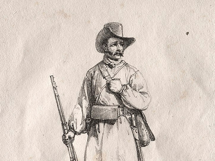 Орас Верне. Партизан-доброволец (фрагмент). 1822