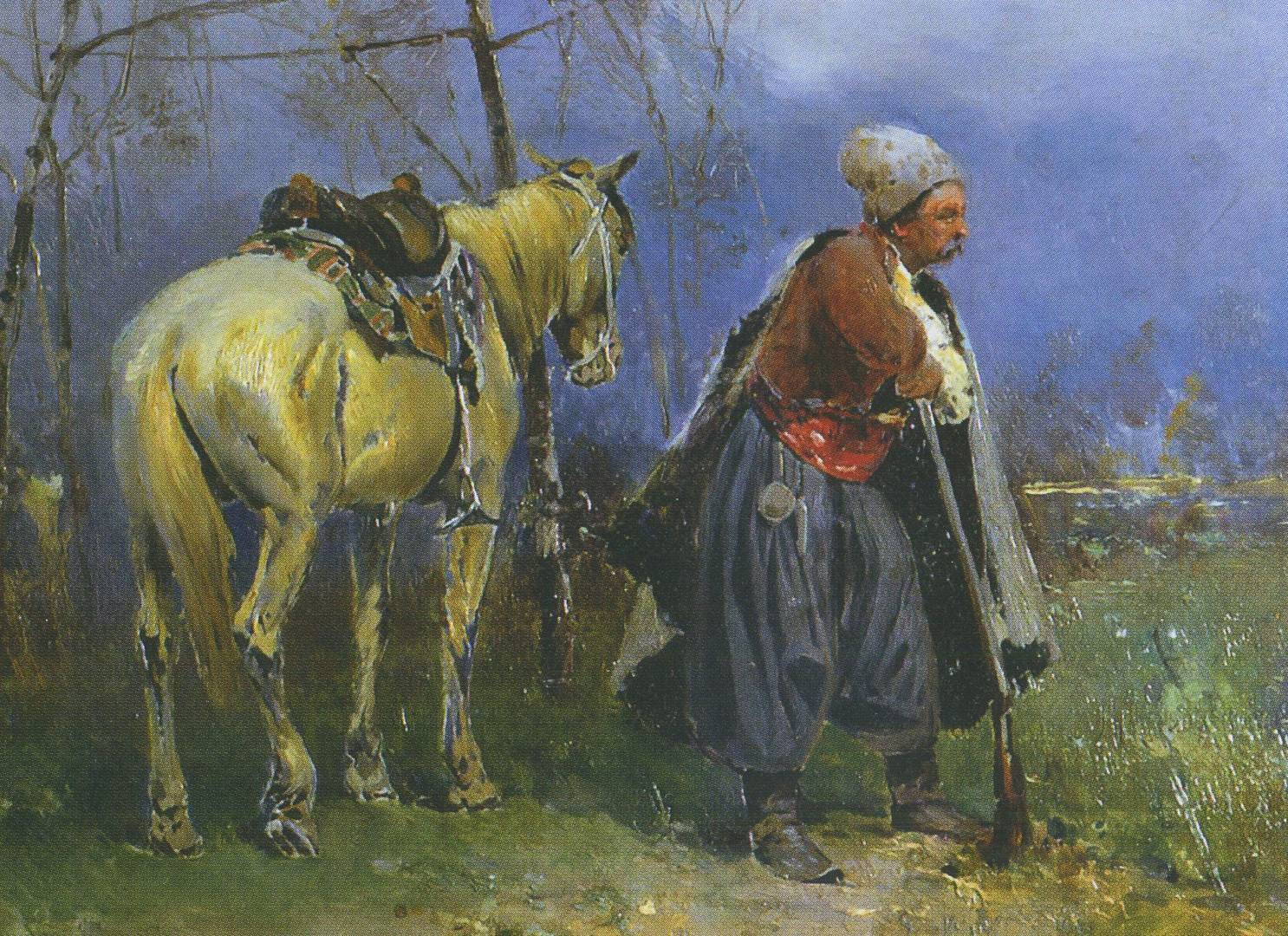 Сергей Васильковский. На страже. 1899