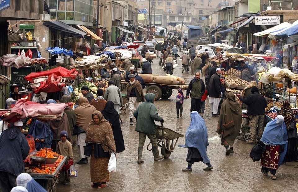 Городская площадь в Афганистане
