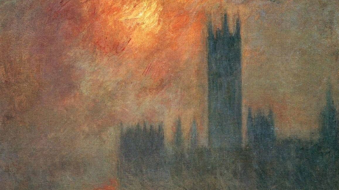 Клод Моне. Вестминстерский дворец (фрагмент). 1904