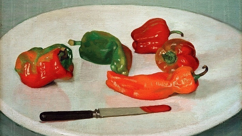 Феликс Валлоттон. Красный перец (фрагмент). 1915