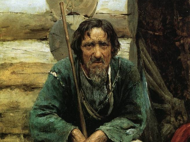 Василий Поленов. Сказитель былин Никита Богданов (фрагмент). 1876