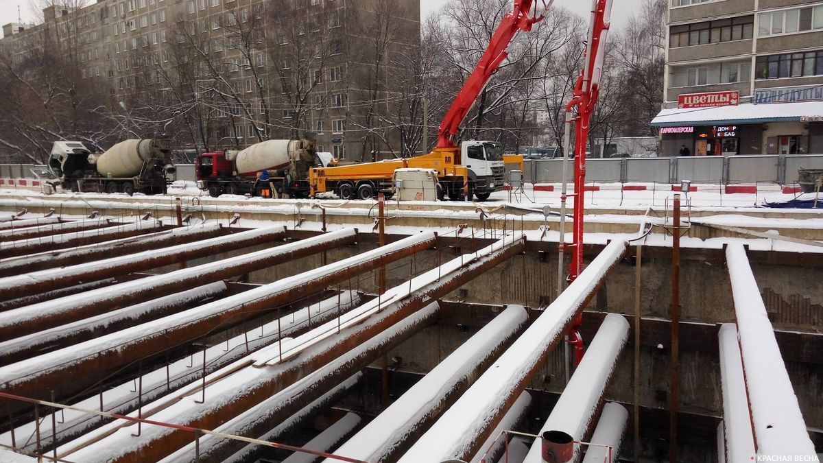 Строительство метро. Москва