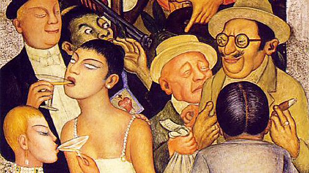 Диего Ривера. Ночь богатых(фрагмент). 1928