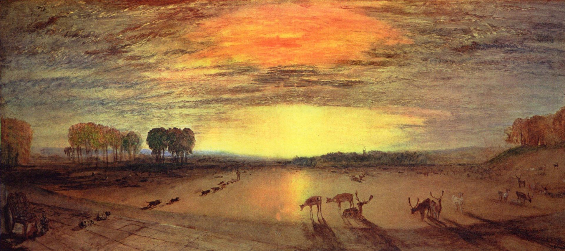 Уильям тёрнер закат в парке Петровта 1830