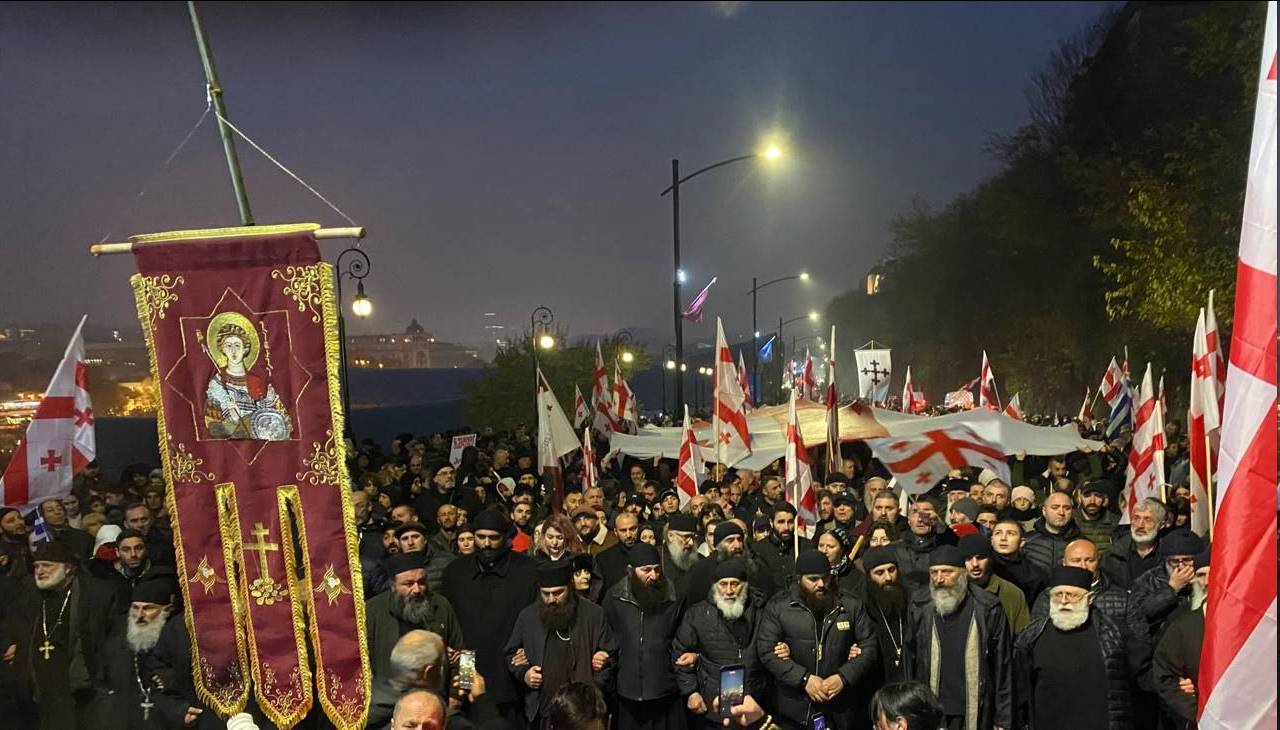 Акция протеста в Грузии