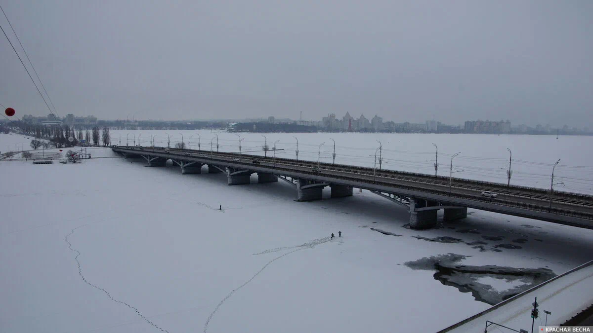 Воронеж. Мост через водохранилище.