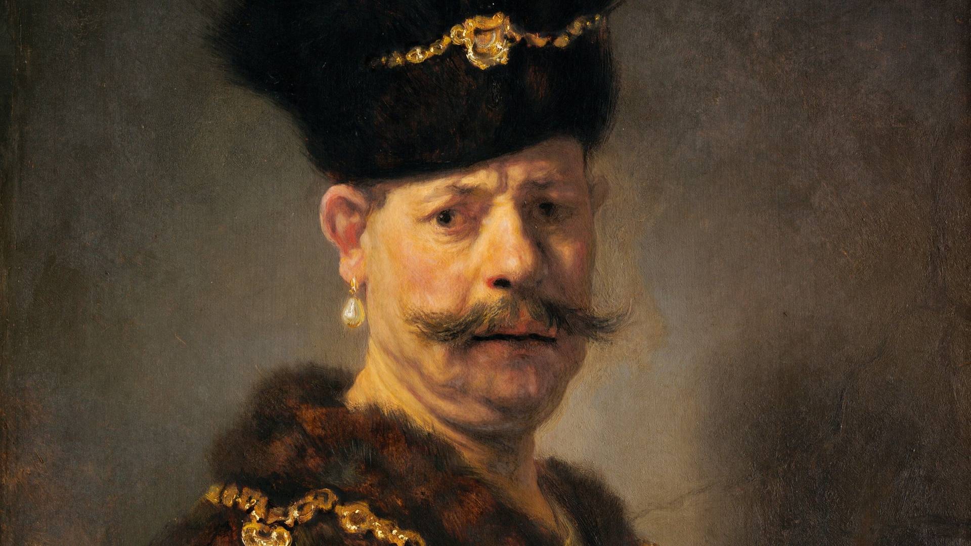 Рембрандт. Польский шляхтич (фрагмент). 1637