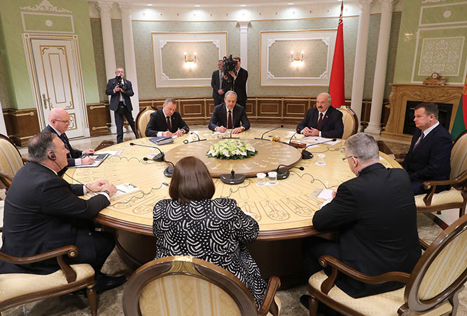 Встреча Александра Лукашенко с Майклом Помпео